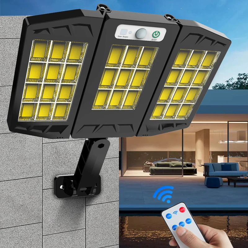 

New 384LED Solar Led Light Outdoor Waterproof Solar Lamp Motion Human Body Induction Garden Terrace Garage Door Street Lamp