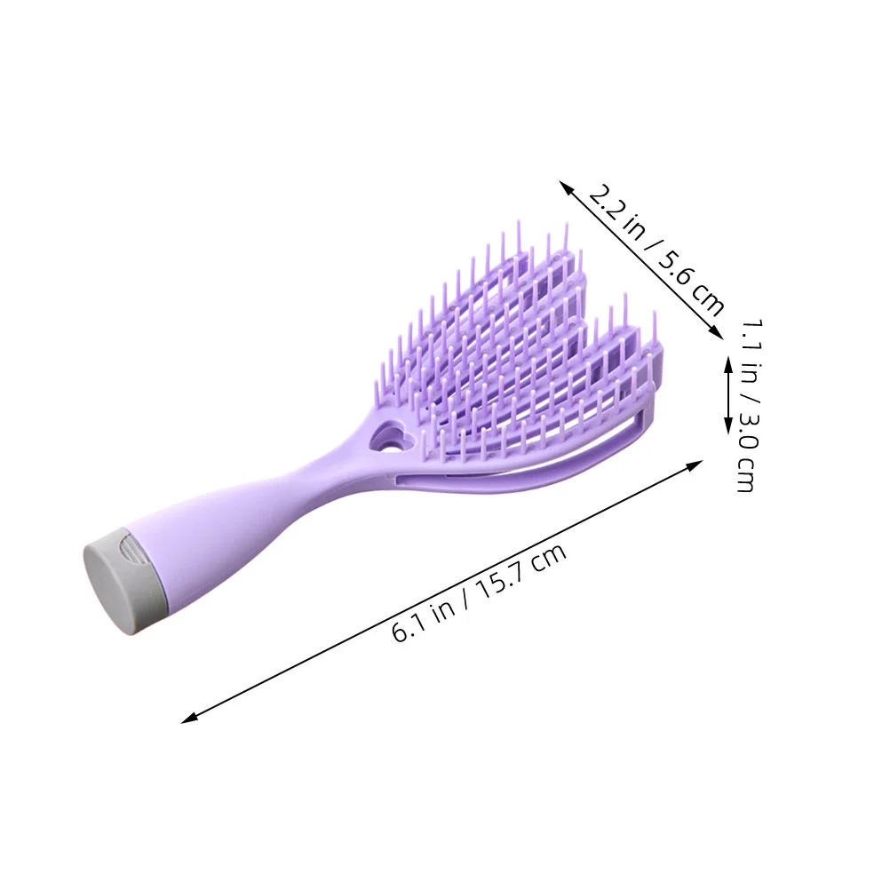 Dual Purpose Hollow Comb Curl for Curled Hair Brush Women Travel Polypropylene Detangling 6