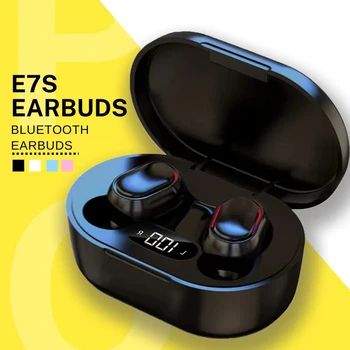 E7S TWS Cuffie wireless Auricolare Bluetooth Controllo Auricolare sportivo Microfono impermeabile Auricolare musicale Funziona su tutti gli smartphone 1