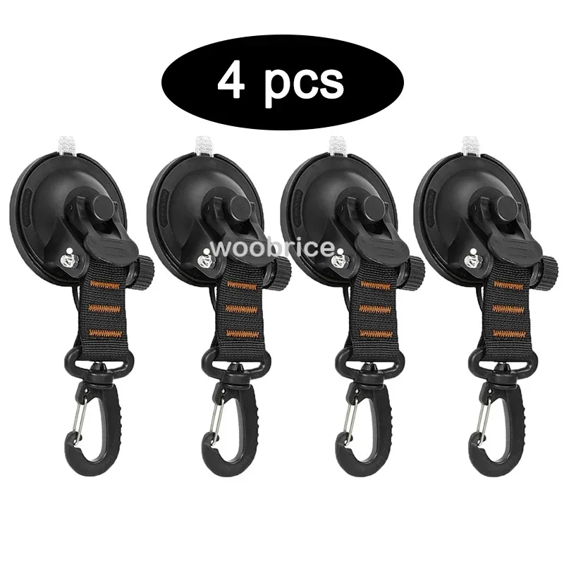 Portable Heavy Duty Suction Cup Clothes Rack with Hooks