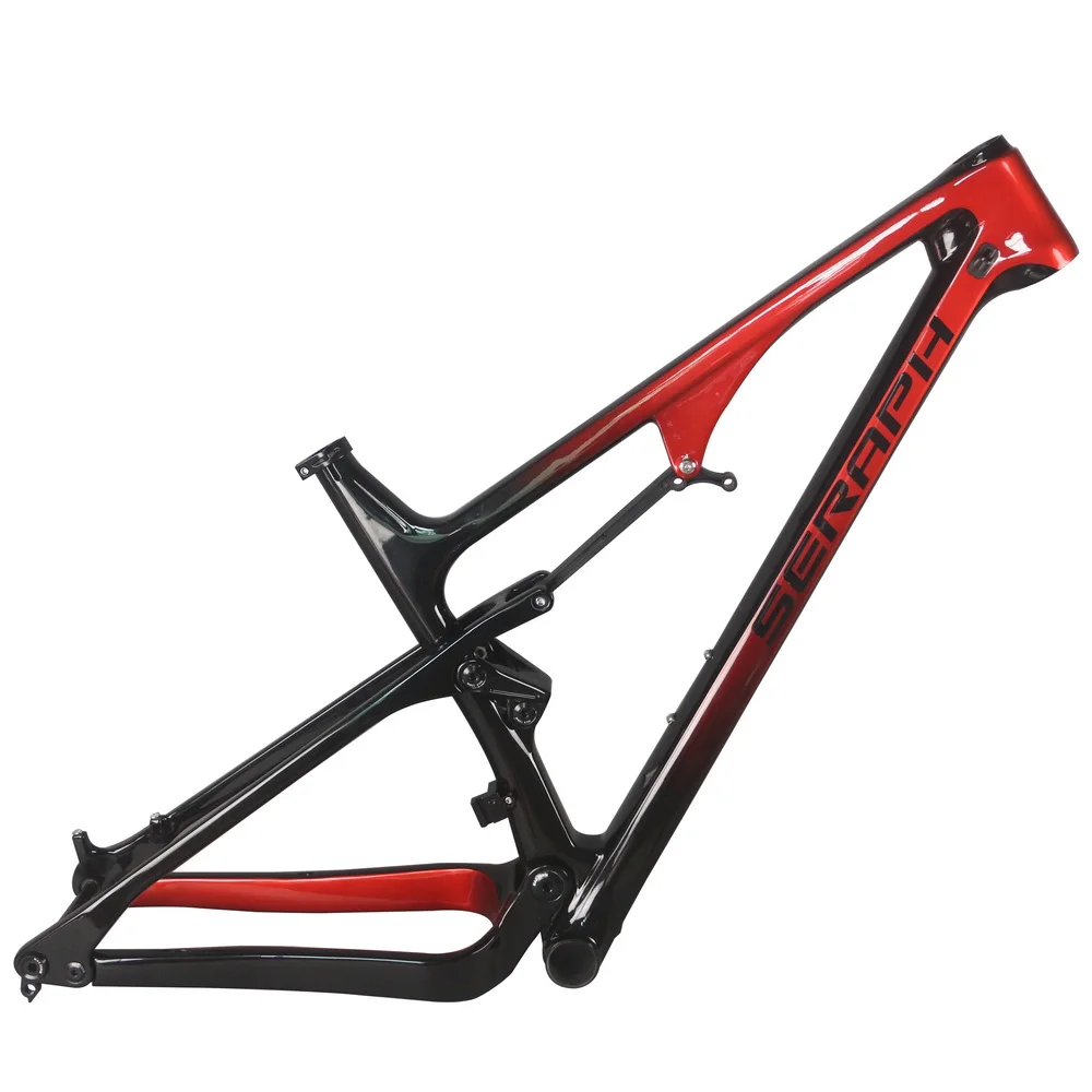 Full Suspension MTB carbon frame XC mountain carbon framset BB92 seraph