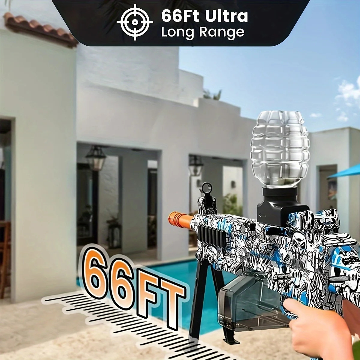 Electric Gel Ball Blaster Toys,Eco-Friendly Splatter Ball Blaster,Automatic Outdoor Games Toys for Activities Team Game 3