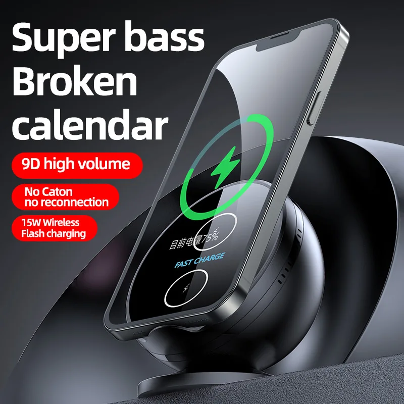 

Fast Wireless Charger with Bluetooth Speaker 15W Phone Holder Mount For Samsung Galaxy Z Flip3 Fold3 S21 S20 S10 S9 Note 20 10