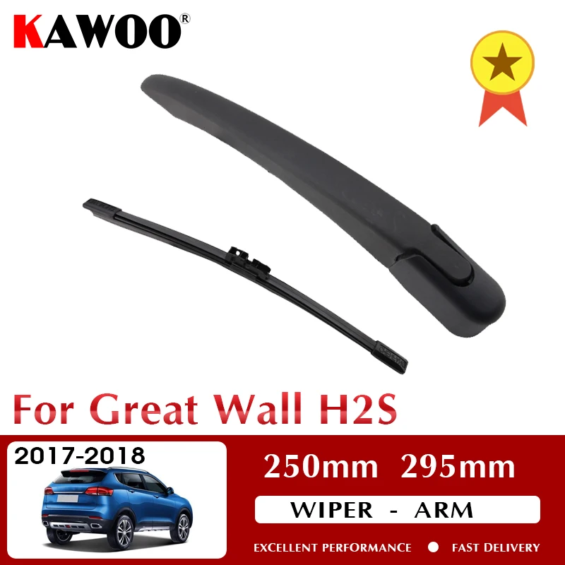 

KAWOO Car Rear Wiper Blade Blades Back Window Wipers Arm For Great Wall H2S Hatchback 2017-2018 250mm Windscreen Wiper