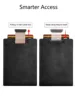 Gebwolf Rfid Card Holder Men's Wallets Carbon Fiber Slim Thin Male Purse Bi-fold Money Clip for Men 4