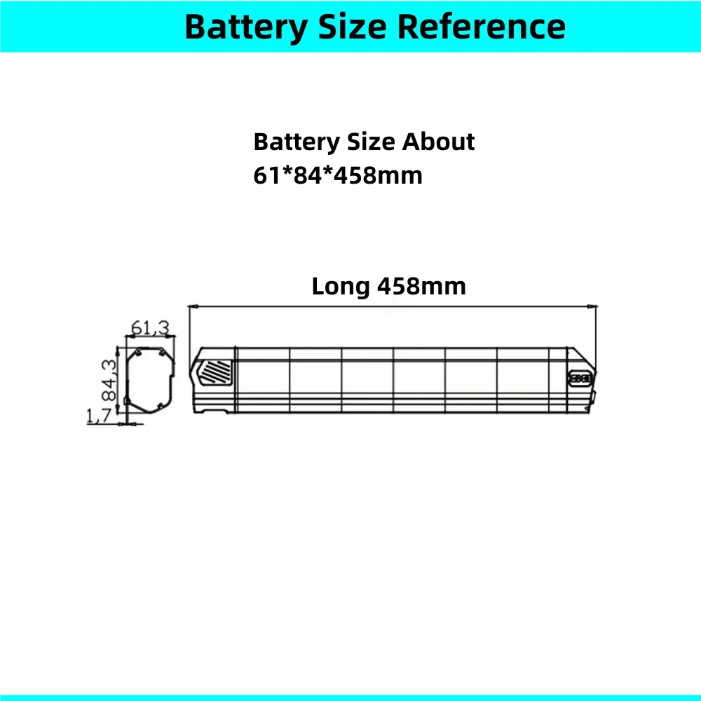 eMTB Battery SSE-059 Sunlight 2 36V 10Ah 10.4Ah 10.5Ah 12.5Ah 13Ah 48V Sun Light 2 for E-Movement Thunder V4.2 Nilox E-bike