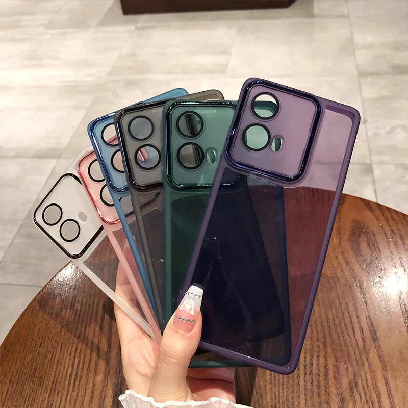 Transparent Plating Soft Silicone Phone Case Cover