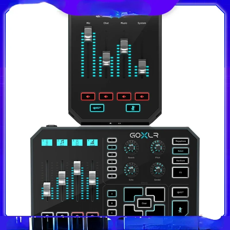 

Go XLR Mini Mobile Phone Computer Sound Card Mixer Audio Mixer Live Audio Interface