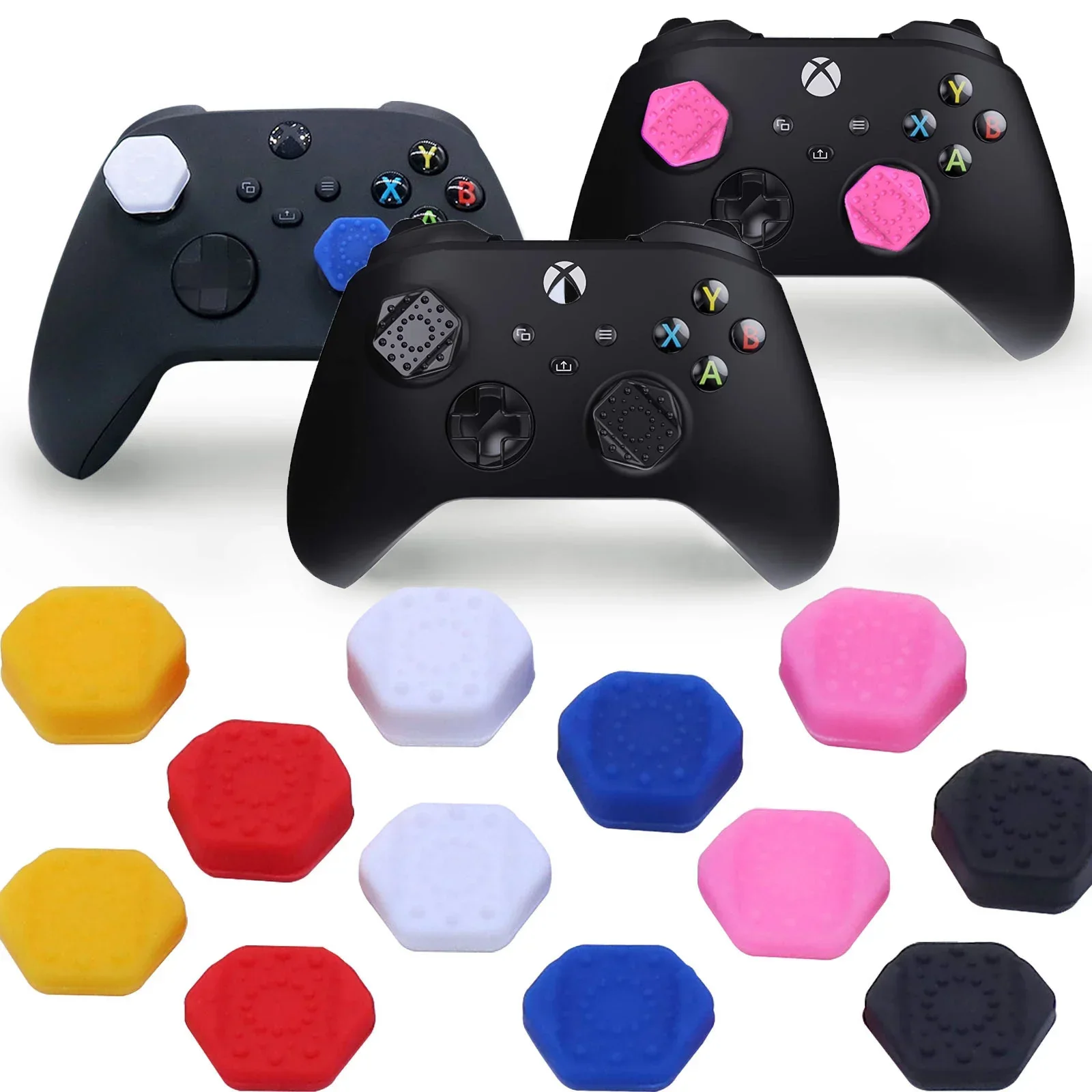 ZOMTOP Vortex for Xbox One and Xbox Series X Controller Performance Thumb Grips Rubber Silicone Grip Cover Accessories