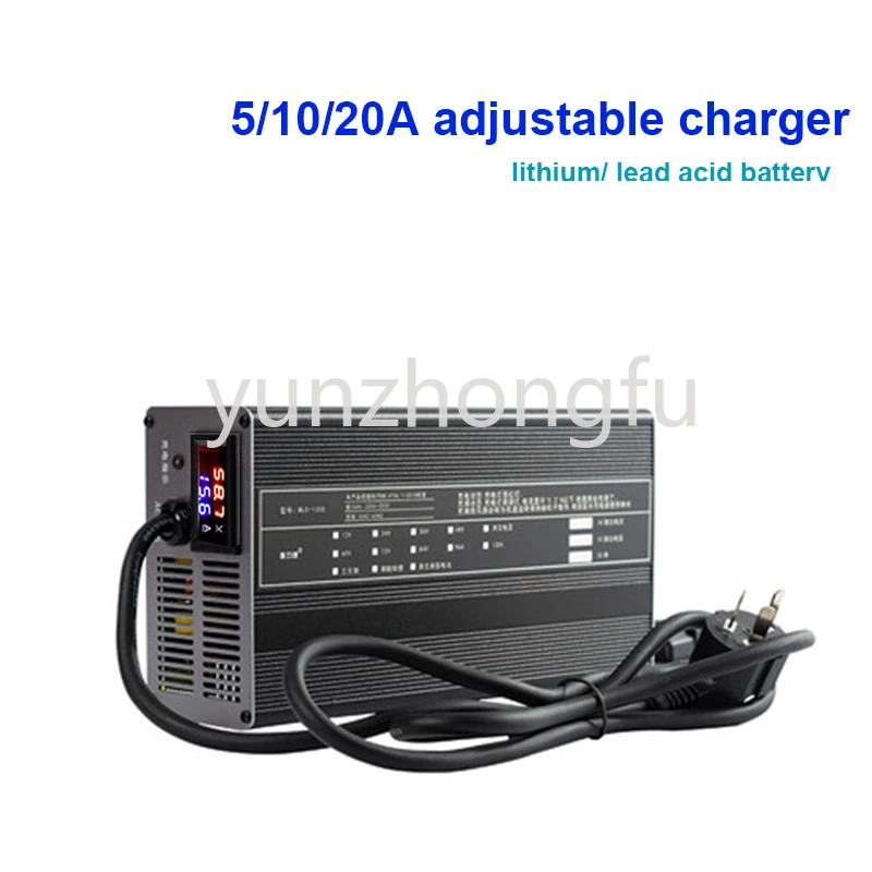 

Cargador ajustable 20A 5A 15A 20A 54,6 V 58.V 84V 73V 16S 67,2 V 15A 42v 43,8 V 14S 58,8 V 87,6 v 88,2 v 5A 72V 48V 5A 36V