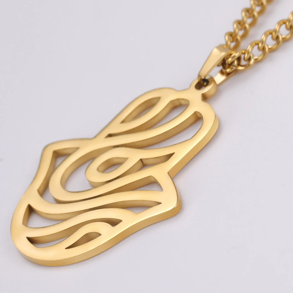 Dawapara Vintage filigrane Hamsa Hand von Fatima Stern von David Hexagramm Halskette viel Glück Erfolg Amulett Schmuck Edelstahl – Detail 27