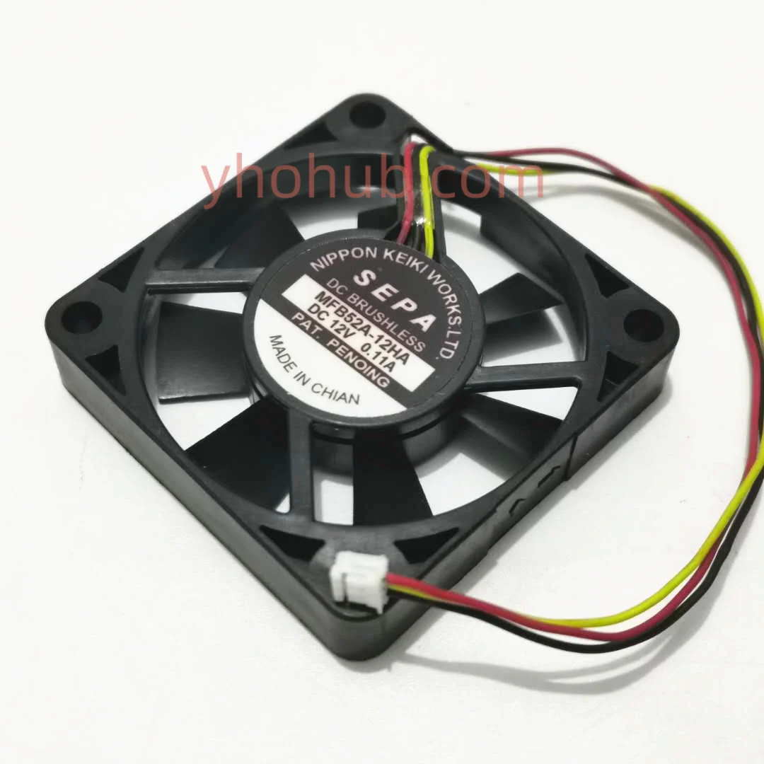 Sepa Mfb52a12ha dc 12v 0.11a 50x50x10 mm Ventilador de Refrigeração do Servidor de Fios