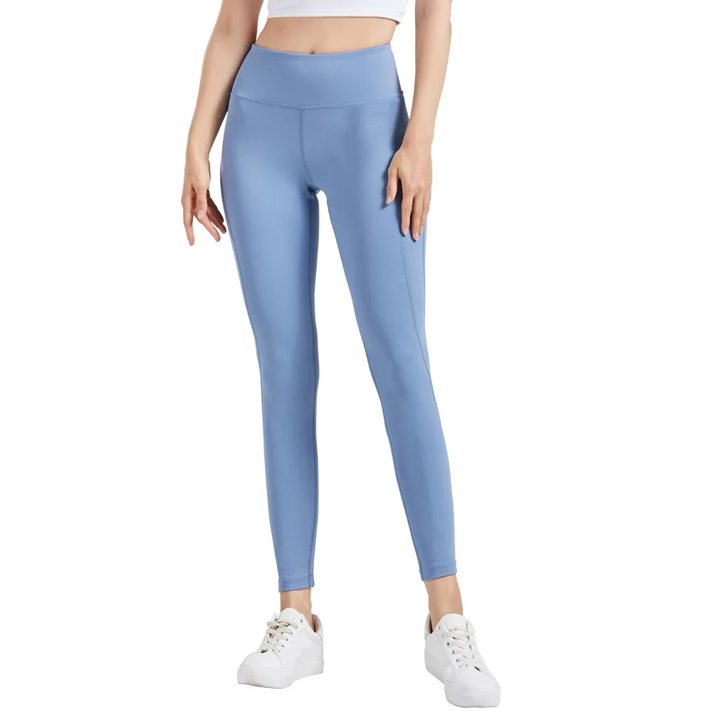 

New Fitness Women Sport Seamless Leggings High Waist Elastic Solid Color Yoga Leggings Gym Trainning Joggings Pants Female