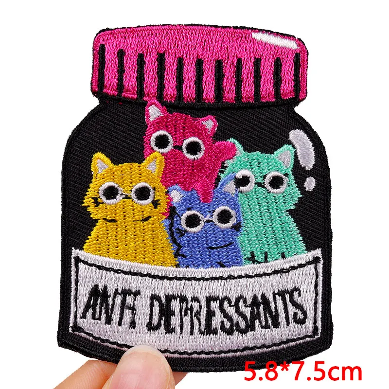 Vibrant Animal Embroidered Iron-On Patches