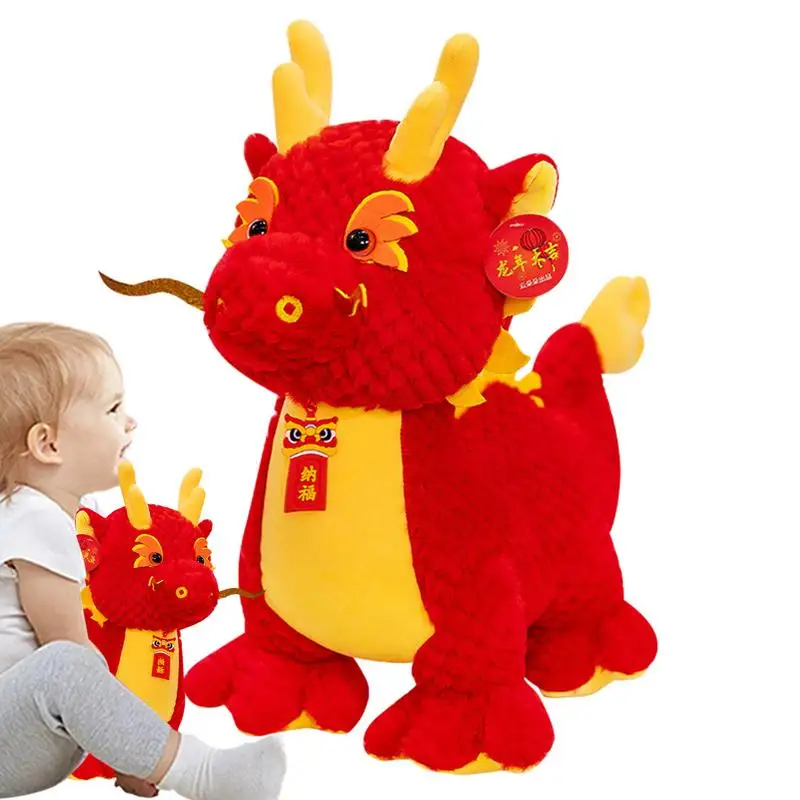 

Набивной дракон, Китайский Зодиак, дракон, плюши, набивное животное на удачу, талисман на Лунный Новый год, дракон для весеннего фестиваля, домашний магазин