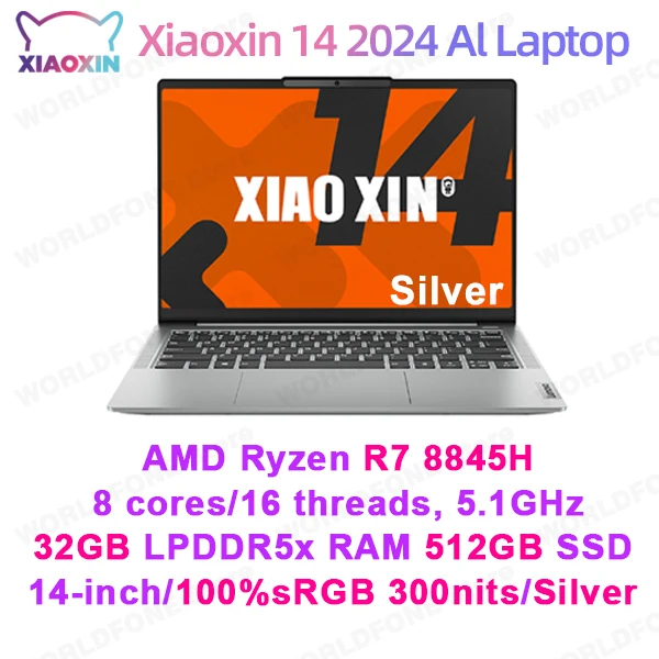 Lenovo Laptop Xiaoxin 14 2024 AI PC AMD R7 8845H 16G/32G RAM