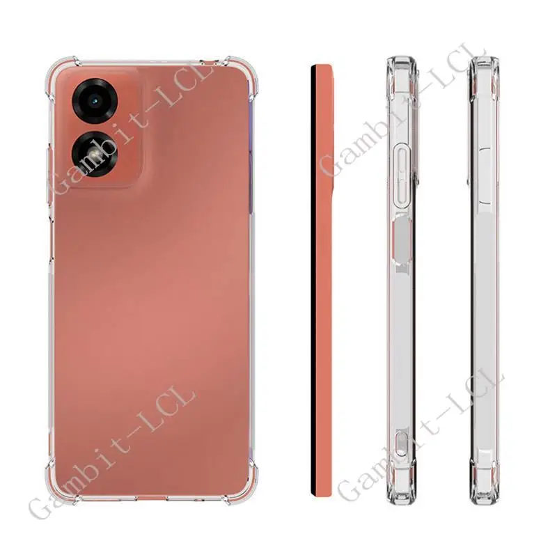 Shockproof Soft Silicone TPU Anti-Falling Back Cover
