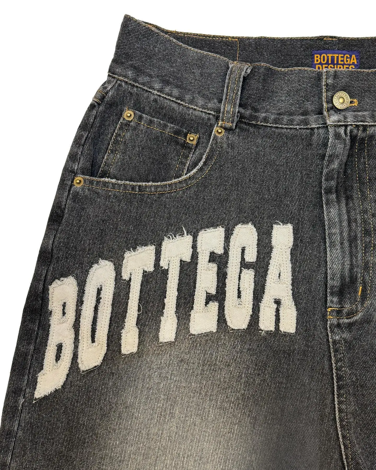 Men Black Blue Washed Denim Shorts Y2k Retro Letter Patchwork Summer Fashion Sand Shorts Casual Spliced Jorts Gym Sweatpants