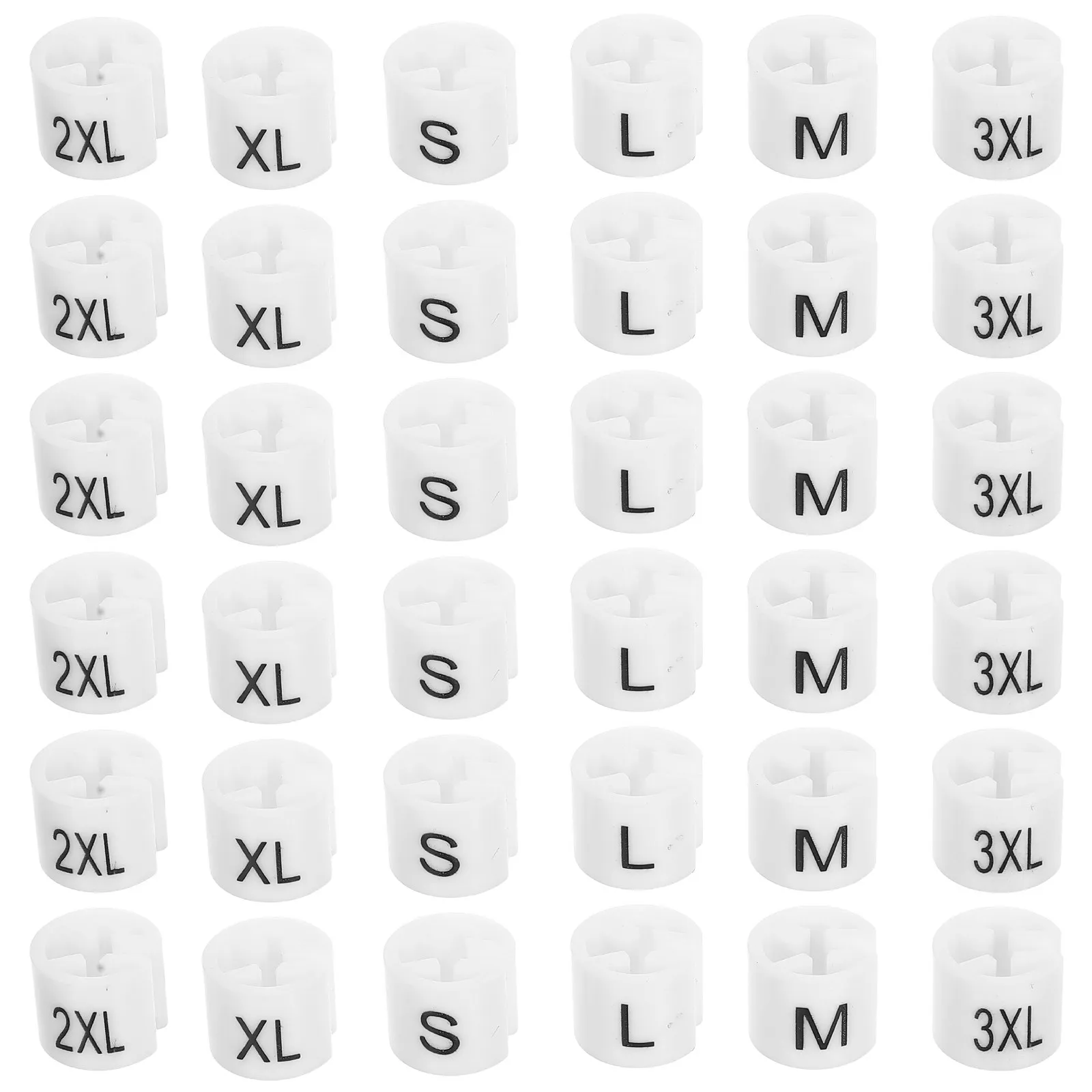 120Pcs 의류 걸이 사이즈 태그 바지, 셔츠, 드레스용 다용도 사이징 클립, 가정용 세탁소, 매장, 옷장 관리 도구
