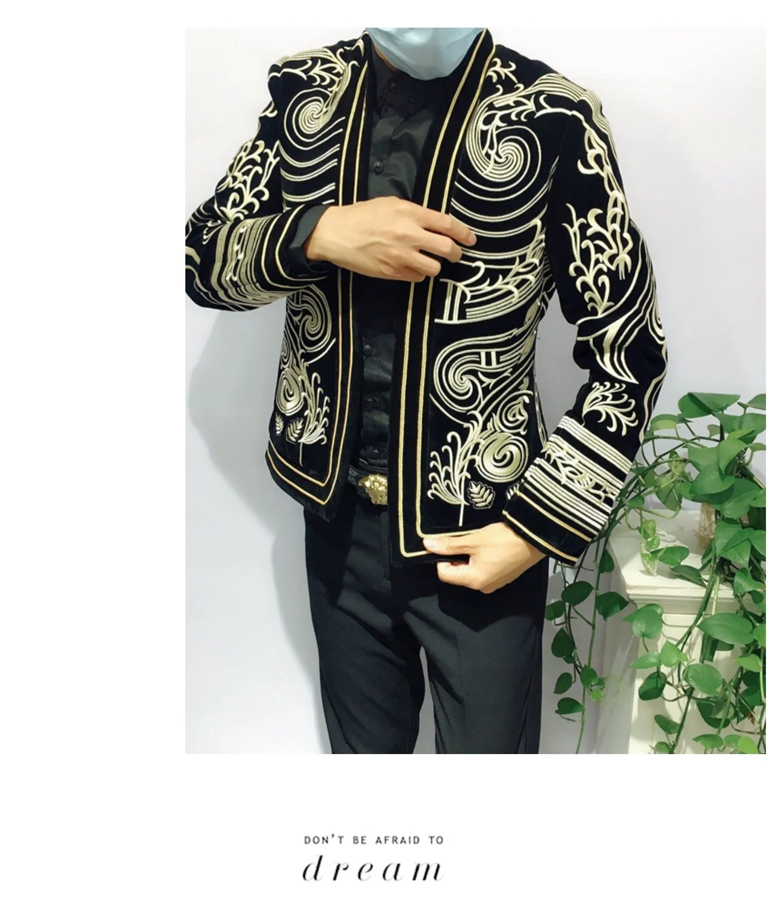 sport coat Masculino Terno Blazer Masculino Slim Fit Luxury Baroque Blazer Men Heavy Wormanship Embroidery Suit Jacket Male Blazers Men coat suit for men