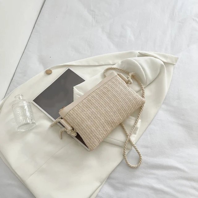 Handmade Rattan Crossbody Purse - Knit Summer Essential