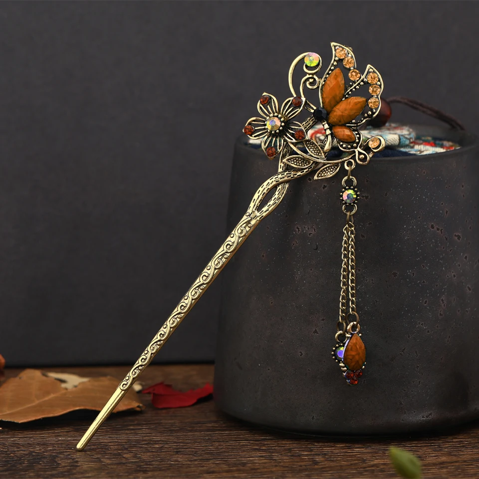 Hair Stick Jewelry Hairpins Hair Accessory for Women Vintage Wedding Charm