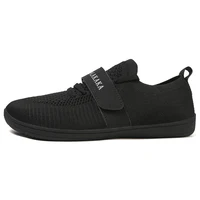 Adults Barefoot Sneakers Cross-Trainer Wide Toe Box Men Wide Minimalist Zero Drop Sole Casual Knitting Walking Shoes Large Size 1