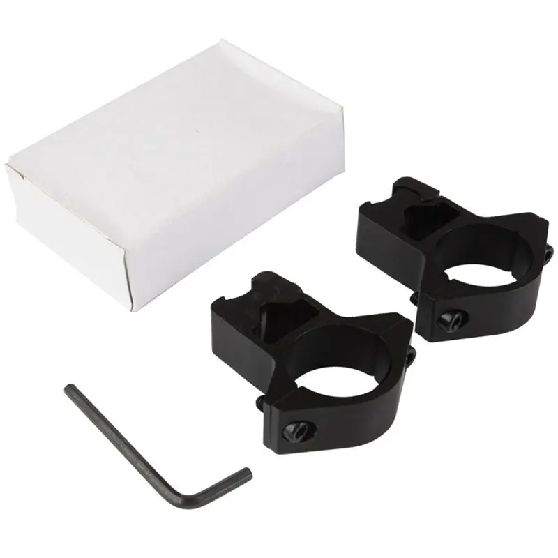 2 Soportes Para Mira De Perfil Bajo 30 Mm - Para Raíl Tipo Cola De Paloma De 11 Mm (rifles)