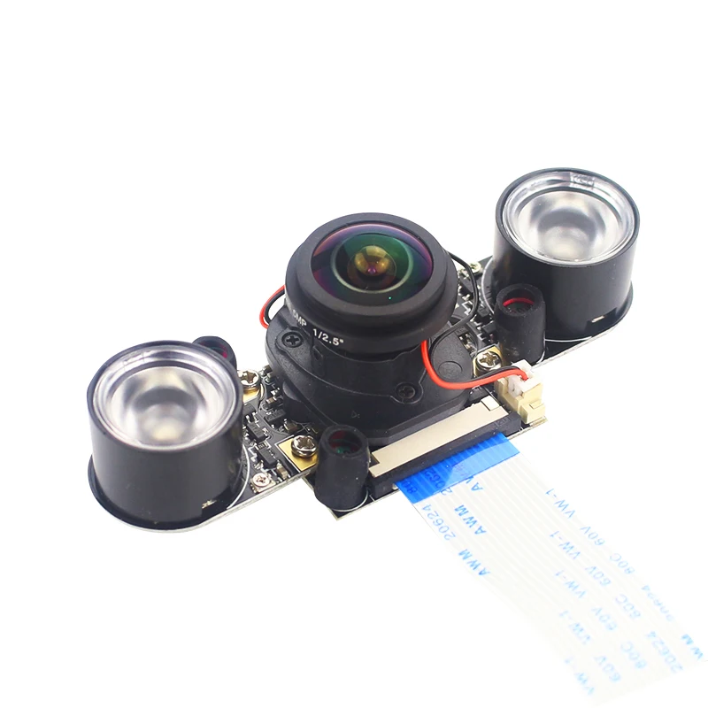 Raspberry Pi Night Vision Camera with 2 Infrared Light 5MP OV5647 Webcam 75 175