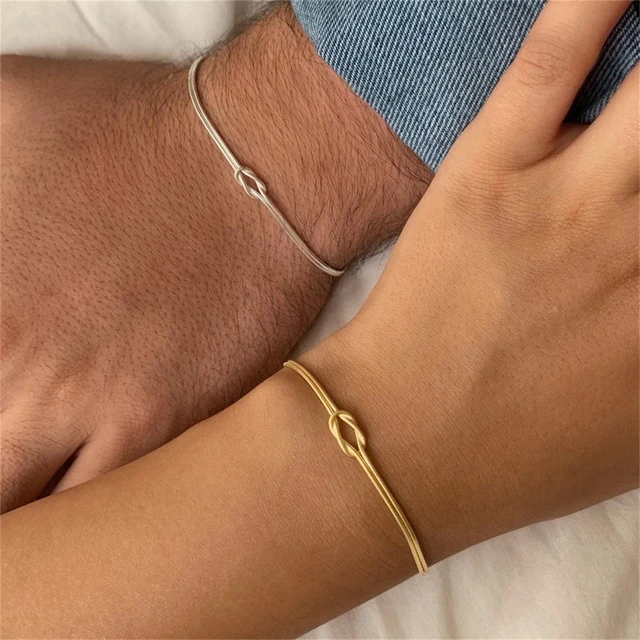 Valentine's Day Knot Snake Chain Bracelet