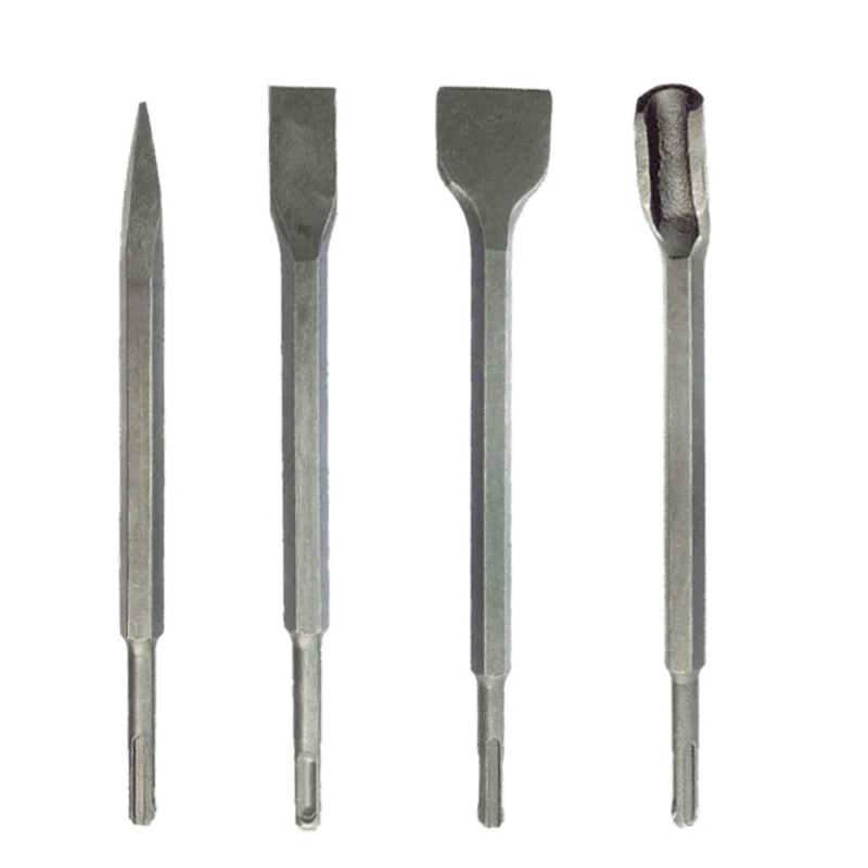 

4PCS SDS Shank Point Flat Wide Flat Electric Hammer Chisel Bit for Wall Concrete