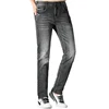2024 Men's Winter Jeans Bruce&Shark Straight Leg  Grey Jeans Strech Loose Men's Casual Business Cowboy Pants Classic Embroidery 3