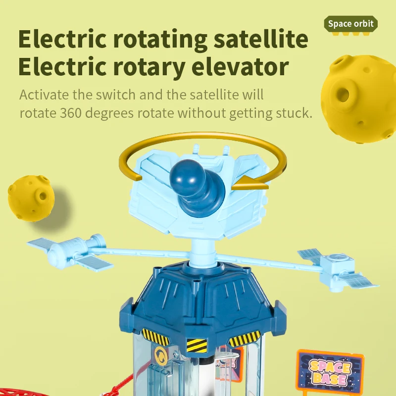 Space Shuttle Theme Car Track For Children Diecasts Holiday Gifts