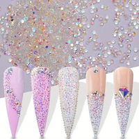 2880Pcs Pixie Crystal AB Nail Design Rhinestones Glitter Nail Charms Decorations Glass Strass Jewelry Making Stones Beads 1