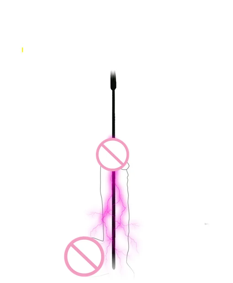 Stimulation Urethral Dilator Sound Masturbation Electric Shock Pulse Penis Ring Medical Themed Toys Penis Plug Sex Toy for Men electro sex toys electric sex toys penis rings