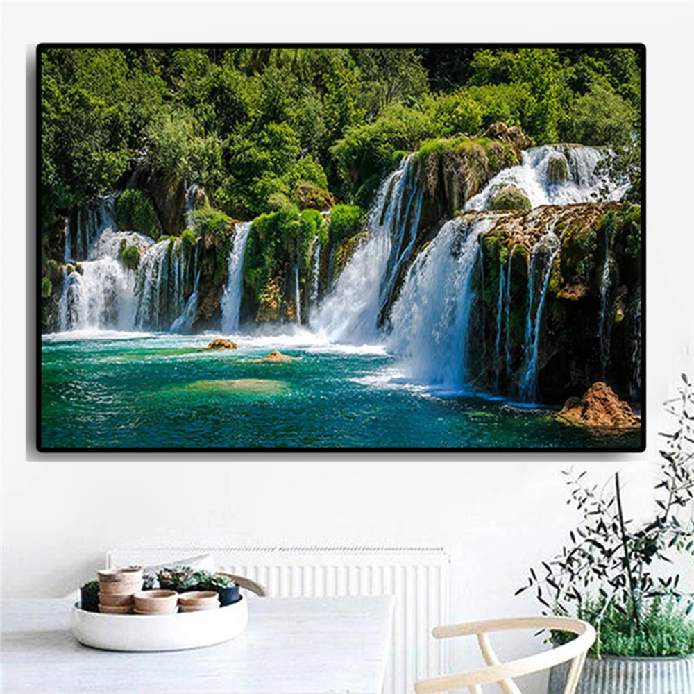 

Big Size Landscape DIY 5D Diamond Painting Full Drill Square Round Embroidery Mosaic Art Picture Of Rhinestones Home Decor Gifts