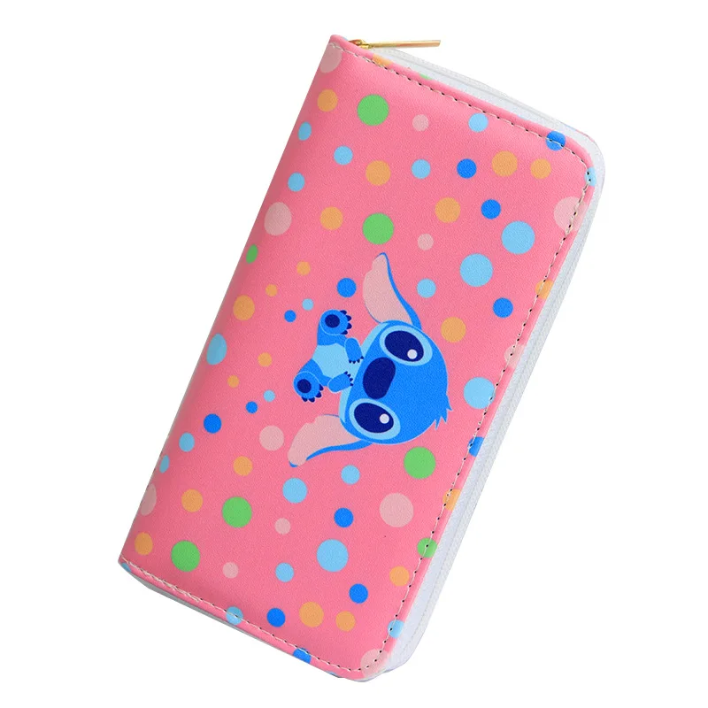 Disney cartoon coin bag Stitch lovely wallet cartoon pu girl boy card gchildren holder Clutch