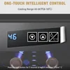 Wine Cooler Refrigerator, Wines Cooler with Digital Temperature Control, 46-66℉ Mini Freestanding 6 Bottle Wine Refrigerator 5