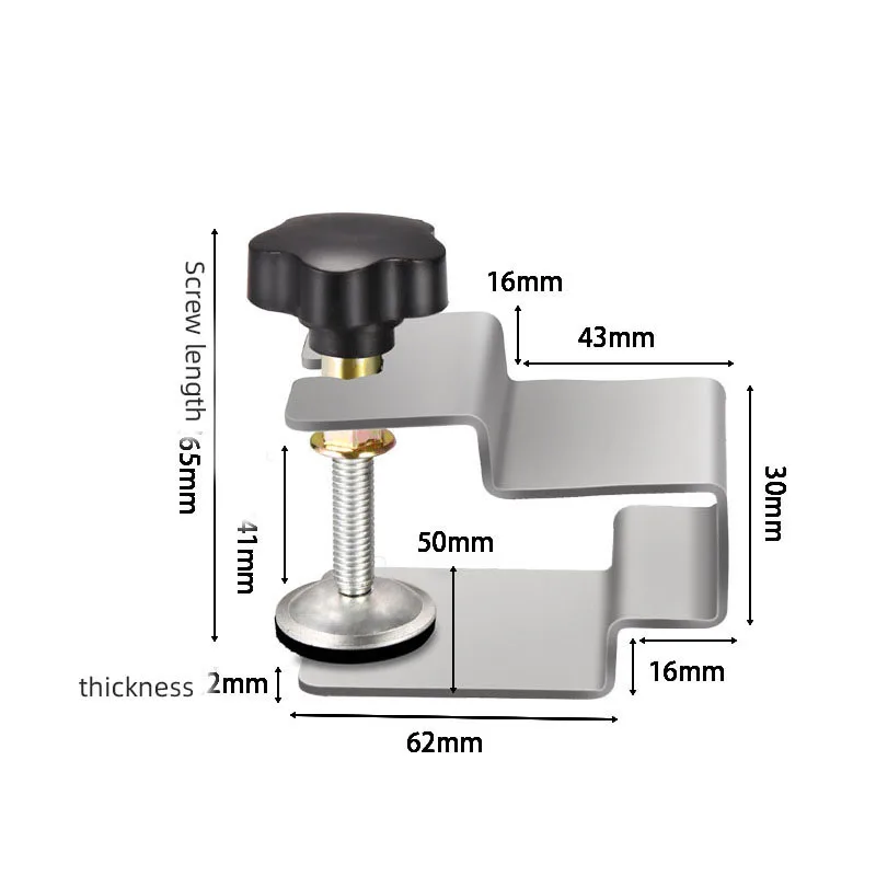 2 stücke universelle Hilfs schublade vorne Montage klemmen Befestigung neuer Edelstahl Holz bearbeitungs fixierer verstellbarer Befestigungs clip