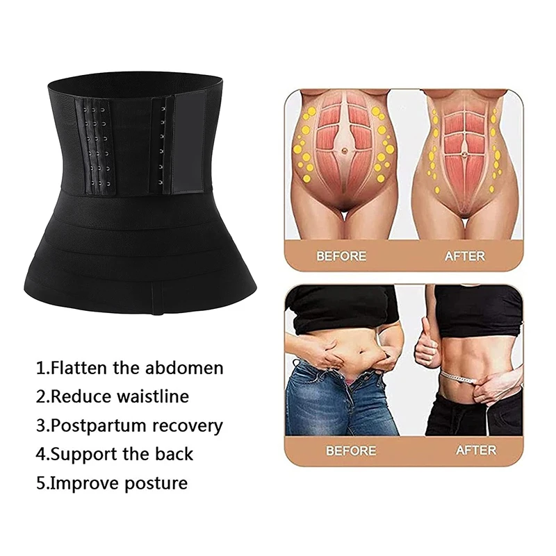 Woman's Girdle Stomach Wraps for Belly Fat Upgraded Waist Wraps for Stomach Wrap for Women Invisible Loop Body Wrap Plus Size 6M