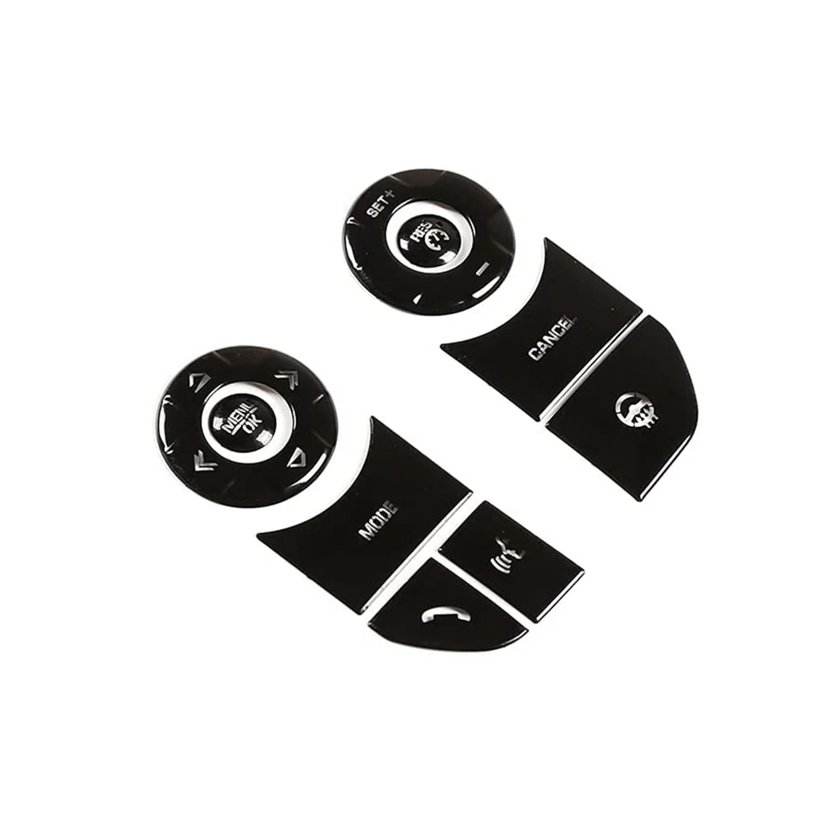 

Car Steering Wheel Button Trim Stickers Accessories for Land Rover Discovery 5 LR5 Range Rover Sport Vogue(A)