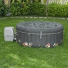 Large Round 2 To 3 Person Inflatable Hot Tub Portable Outdoor Spa with 110 AirJets and EnergySense Cover, Bathtubs 6
