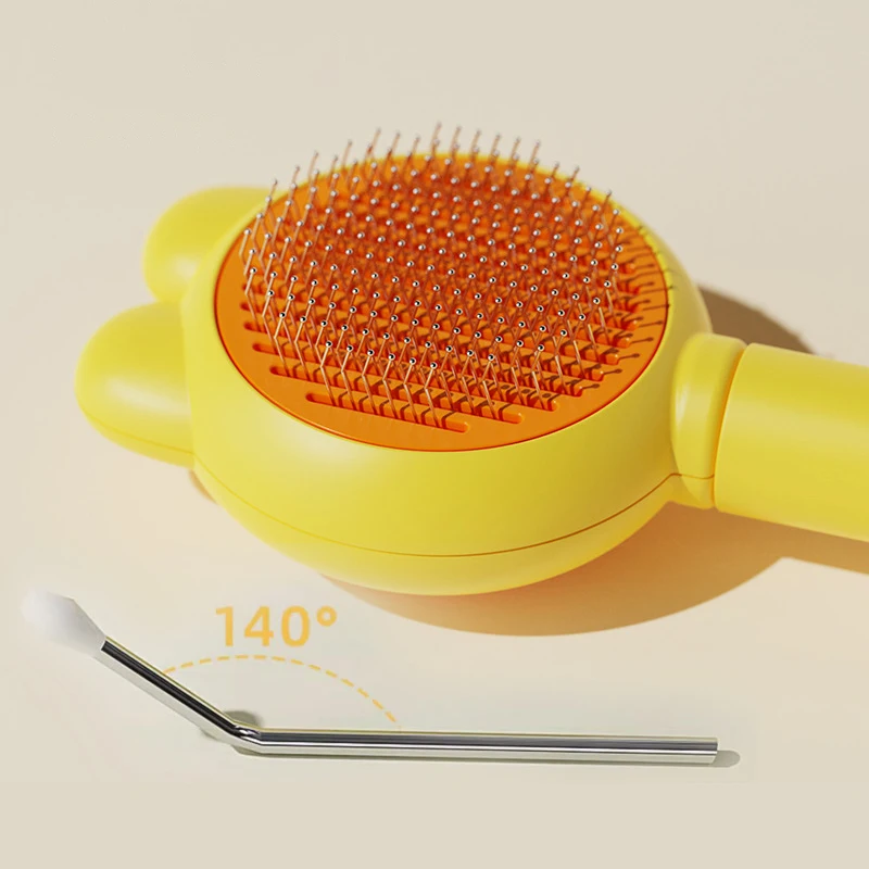 Cat Combing Special Rabbit Ear Comb To Floating Hair Needle Comb Pet Comb Easy Hair Removal And Massaging Brush Multifunctional 4