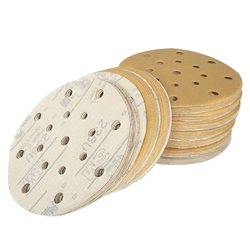 Originale 3M 6 Pollici 17 Fori Carta Abrasiva A Secco Floccaggio Carta Vetrata Autoadesiva Smerigliatrice Rotonda Auto Auto Lucidatura Rettifica