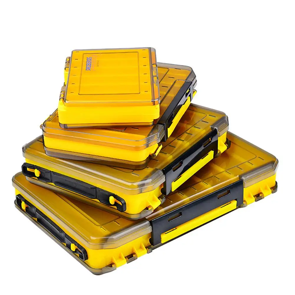 4PCSFishingLureBoxDoubleSidedTackleStorageTraysFishingTackle