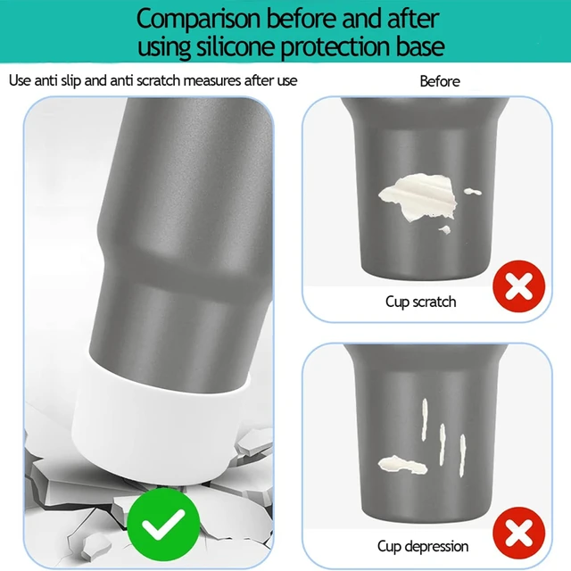 1/2PC 7.5cm Silicone Cup Boot Bottom Anti-slip Protective Sleeve Cover For Stanley 40oz Tumbler Thermos Cup 30oz Water Bottle 4