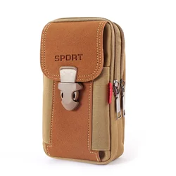 Tactical Armbag Belt Pouch & Mobile Phone Case with Card Holder (Khaki)