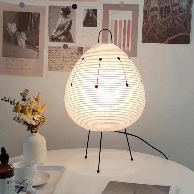 Lampe de chevet Japonaise en Papier Akari Noguchi Yong • Livraison Offerte  – LampesDeChevet
