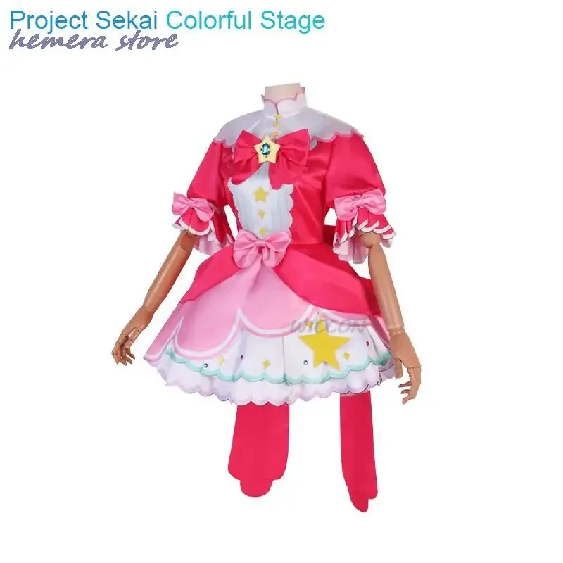 

Цветные сценические костюмы для косплея Project Sekai, Pjsk, милая девушка, аниме, женское платье, фотосессия, игры, новая кожа