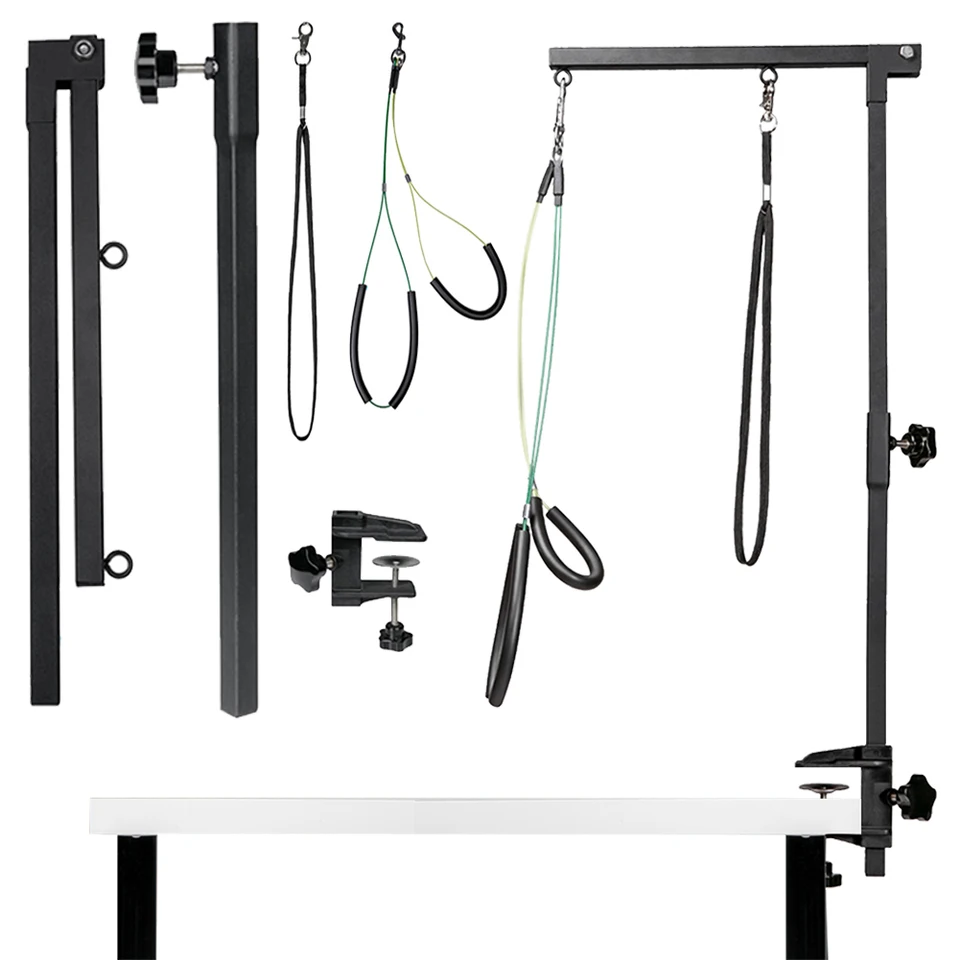 Foldable Dog Grooming Stand with Adjustable Restraint